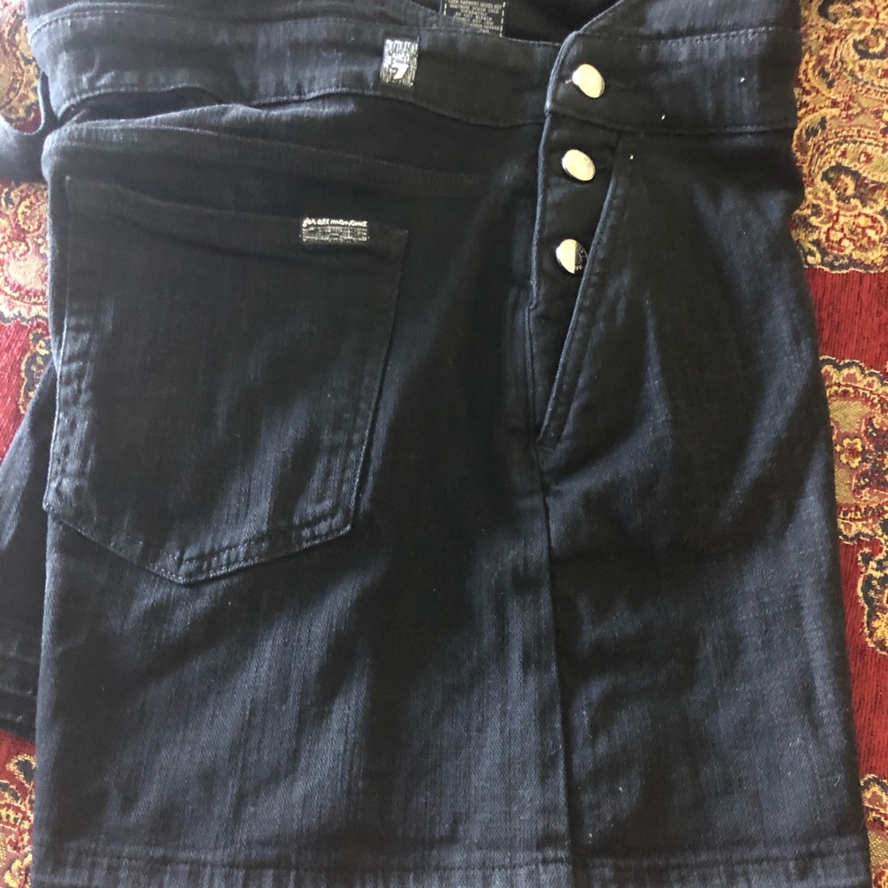7 for all Mankind denim jumper dress - Picture 11 of 13